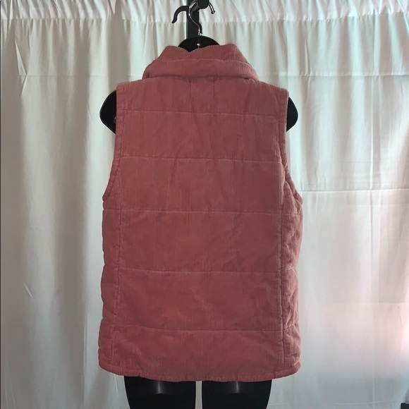 Mododoc Corduroy Funnel Neck Snap Front Vest sz -M - Picture 4 of 5